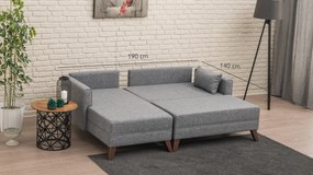 Corner Sofa-Bed Bella Corner Sofa Left 2 Grey