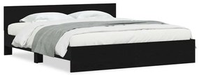 vidaXL Πλαίσιο Κρεβατιού Μαύρη Οξυά 180 x 200 cm Επεξεργασμένο ξύλο