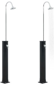 vidaXL Ντους Ηλιακό Μαύρο 214 εκ. 20 Λίτρων