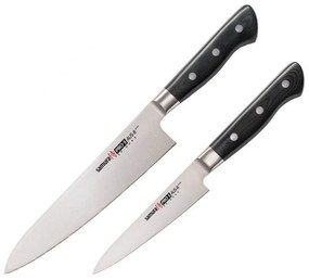 Μαχαίρια PRO-S SP-0210 (Σετ 2τμχ) Black Samura Stainless Steel