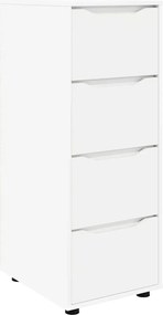 vidaXL Ντουλάπι αποθήκευσης Λευκό 40 x 48 x 105 εκ Επεξεργασμένο ξύλο