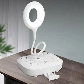 Εύκαμπτη λάμπα γραφείου με USB και φωνητική εντολη - Portable desk lamp