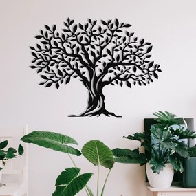 Decorative Metal Wall Accessory Yaprak Dokumu - M0111 Black