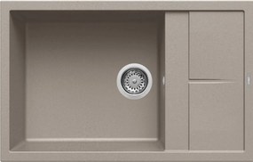 Elleci Unico 310 - Νεροχύτης Κουζίνας Γρανίτη 78x50 - Tortora