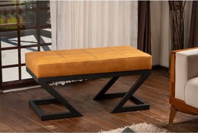 Πουφ Σκαμπό Μουσταρδί AGO 46x92x44