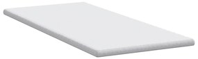 vidaXL Στρώματα Λευκό 90 x 190 cm 100% ύφασμα πολυεστέρα με τζακάρ