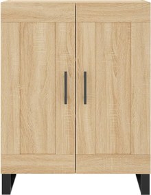 vidaXL Ντουλάπι Sonoma δρυς 69,5 x 34 x 180 εκ. από Επεξεργασμένο Ξύλο