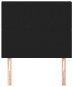 vidaXL Κεφαλάρια Κρεβατιού 2 τεμ. Μαύρο 100x5x78/88 εκ. Υφασμάτινο