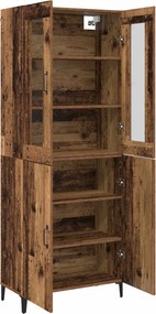 vidaXL Highboard 2 pcs Παλαιό ξύλο Επεξεργασμένο ξύλο
