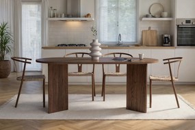 Τραπέζι Τραπεζαρίας Venezia Καρυδί OTAN 180x90x75
