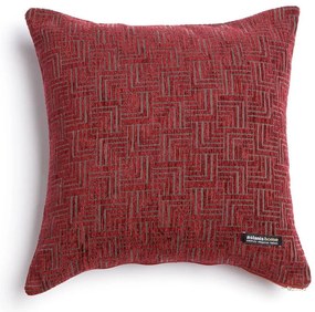 Μαξιλαροθήκη Διακοσμητική New Maze Classic Bordo Aslanis Home 45X45 Βαμβάκι-Chenille