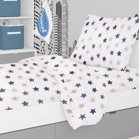 Σεντόνια Μονά (Σετ 3τμχ) Dimcol Star 102 Blue