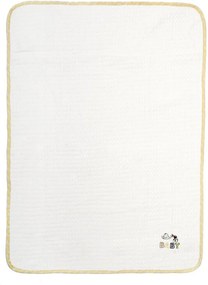 Κουβέρτα Πικέ Αγκαλιάς (80x110) Dimcol 193 White-Yellow