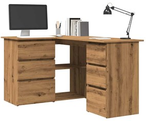 vidaXL Γωνιακό γραφείο Artisan Oak 145x100x76 cm Κατασκευασμένο ξύλο