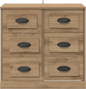 vidaXL Πλαϊνό γραφείο με συρτάρι Artisan Oak 70 x 35,5 x 67,5 εκ.