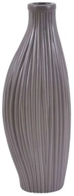 Βάζο Ανάγλυφο 832750 15,4x11,5x45,5cm Taupe Ankor Ceramic