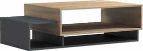 Τραπέζι σαλονιού Dekost sonoma-ανθρακί 105x50x32εκ
