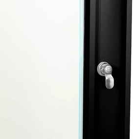 vidaXL Ντουλάπα δικτύου με αποθήκευση Μαύρο 60 x 60 x 35 cm Ατσάλι