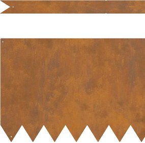 vidaXL Περίγραμμα γκαζόν 20 pcs Καφέ 100 x 0.05 x 20 εκ