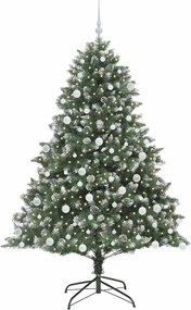 vidaXL Τεχνητό Χριστουγεννιάτικο Δέντρο με 300 LED Πράσινο 180 cm