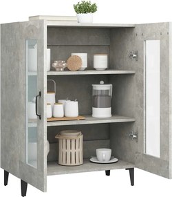 vidaXL Ντουλάπι Γκρι Σκυροδέματος 69,5x34x90 εκ. Επεξεργασμένο Ξύλο