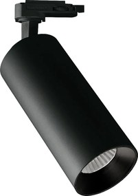 LED Σποτ Ράγας Τριφασικής Ovo 10W 36° 4000K Μαύρο