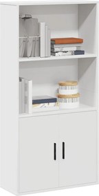 vidaXL Βιβλιοθήκη Λευκή 60x24x120 εκ. από Επεξεργασμένο Ξύλο