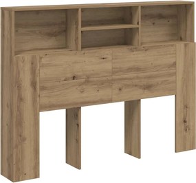 vidaXL Κεφαλάρι Ντουλάπι Χειροποίητο Δρυς 140x19x103,5 εκ.
