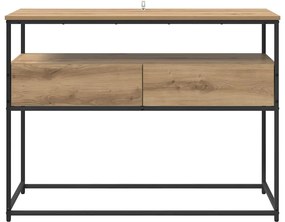 vidaXL Τραπέζι κονσόλας με συρτάρι Artisan Oak 100 x 40 x 75 cm