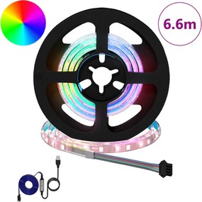 vidaXL Λωρίδα LED 12 pcs Μαύρο και Διαφανές 550 χιλ