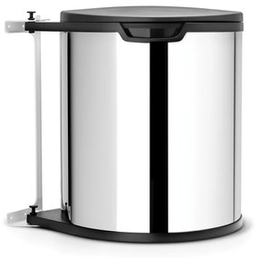 Brabantia 647044 Built-In Κάδος Απορριμμάτων από Ανοξείδωτο Ατσάλι 15L , Brilliant Steel