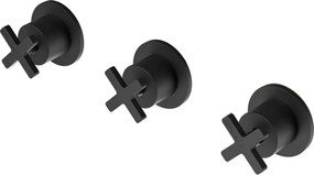 La Torre Elle Cross Black Matt 38289 - Μπαταρια εντοιχισμου 2 ή 3 εξοδων