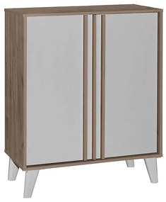 Shoe cabinet Milana sonoma rw-anthracite 74x38x95cm 74x38x95 εκ.