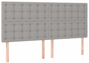 ΚΡΕΒΑΤΙ BOXSPRING ΜΕ ΣΤΡΩΜΑ ΑΝΟΙΧΤΟ ΓΚΡΙ 180X200 ΕΚ. ΥΦΑΣΜΑΤΙΝΟ 3131769