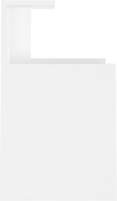 vidaXL Κομοδίνα 2 Τεμαχίων Λευκά 40 x 35 x 60 εκ. από Επεξ. Ξύλο