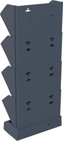 vidaXL Φυτά Κήπου Κάθετα Σετ 4 Τεμ. Ανθρακί από Πολυπροπυλένιο