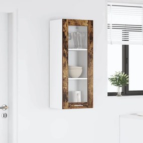 vidaXL Κρεμαστό ντουλάπι Καπνιστό Δρύς 40 x 31 x 100 εκ.