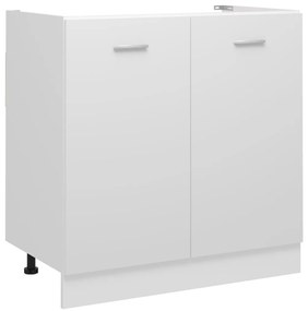 vidaXL Ντουλάπι Νεροχύτη Lyon Λευκό 80x46x81,5 εκ. Επεξ. Ξύλο