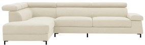 Γωνιακός καναπές Gracious αριστερή γωνία ύφασμα μπεζ 257x178x86εκ 257x178x86 εκ.