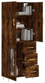 vidaXL Ντουλάπι Καπνιστή Δρυς 69,5x34x180 εκ. από Επεξεργασμένο Ξύλο
