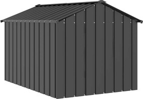 vidaXL Σπιτάκι σκύλου με οροφή 113x153x101 cm Γαλβανισμένος χάλυβας