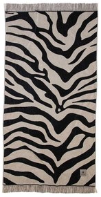 Πετσέτα Θαλάσσης 3738 Beige-Black Greenwich Polo Club Θαλάσσης 90x180cm 100% Cotton