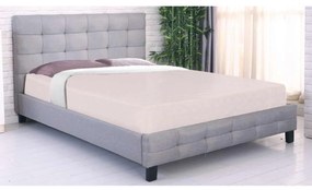 Κρεβάτι διπλό Fidel 160x200 ύφασμα γκρί
