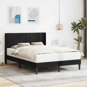 vidaXL Σκελετός Κρεβατιού Μαύρο 120 x 190 cm Βελούδο