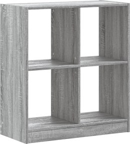 vidaXL Βιβλιοθήκη Γκρι Sonoma 68,5x32x75 κ. από Επεξεργ. Ξύλο