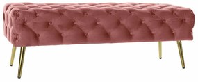 Σκαμπό DKD Home Decor Ροζ Χρυσό (120 x 45 x 40 cm)