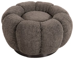 ΣΚΑΜΠΟ ΣΤΡΟΓΓΥΛΟ KRIPP HM9602.01 ΓΚΡΙ ΜΠΟΥΚΛΕ-ΜΑΥΡΗ ΜΕΤΑΛΛΙΚΗ ΒΑΣΗ Φ60x31Υεκ.