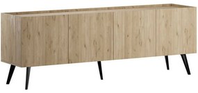 Έπιπλο Τηλεόρασης Luna 180x63x42cm Natural Florida Oak