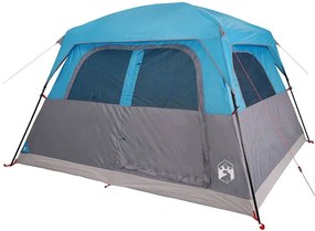 vidaXL Σκηνή Οικογενειακή 6 Ατόμων Αδιάβροχη Μπλε