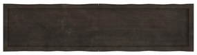 vidaXL Επιφ Τραπεζιού Αν Καφέ 160x40x(2-6)εκ.Ακατέργ. Μασίφ Ξύλο Δρυός